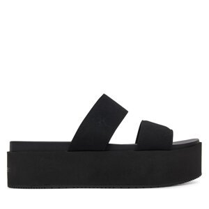 Natikače Calvin Klein Jeans Flatform Sandal Webbing In YW0YW01789 Crna