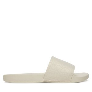Natikače Calvin Klein Pool Slide - Jacq HW0HW02420 Écru