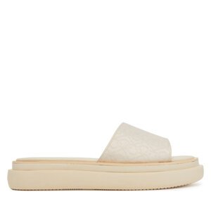 Natikače Calvin Klein Flatform Slide Jacq HW0HW02461 Écru