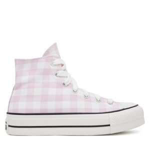 Tenisice Converse Chuck Taylor All Star Lift Platform Gingham A13663C Ružičasta