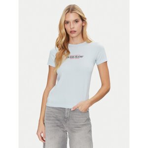 Guess Jeans T-shirt W4YI03 J1314 Svijetloplava Slim Fit