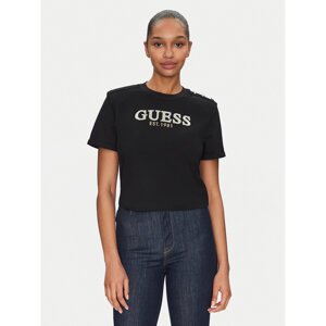 Guess T-shirt W5GI15 K8FQ4 Crna Regular Fit