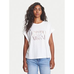Emporio Armani T-shirt EW000616 AF12187 U1131 Bijela Loose Fit