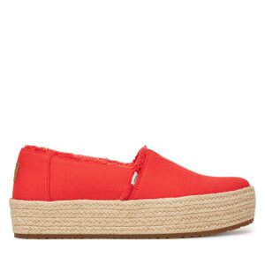 Espadrile Toms Valencia Platform 10021919 Crvena