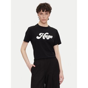 HUGO T-shirt Damacia_4 50539101 Crna Regular Fit