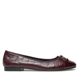 Balerinke Tory Burch Cap Toe Ballet 165365 Tamnocrvena