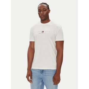 Tommy Jeans T-shirt Flag Linear DM0DM21911 Bijela Regular Fit