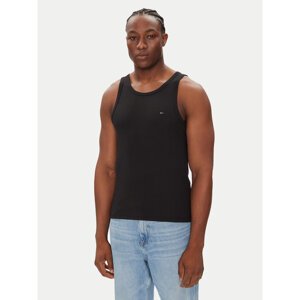 Tommy Jeans Tank top Classic Flag DM0DM21927 Crna Slim Fit