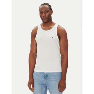 Tommy Jeans Tank top Classic Flag DM0DM21927 Bijela Slim Fit