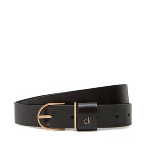 Ženski remen Calvin Klein Ck Metal Loop Round Buckle 25Mm LV04F7039G Crna