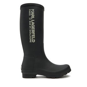 Gumene čizme KARL LAGERFELD KL47085 Crna