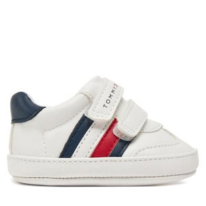 Tenisice Tommy Hilfiger Stripe Low Cut Velcro T0B9-33831-1433 Bijela
