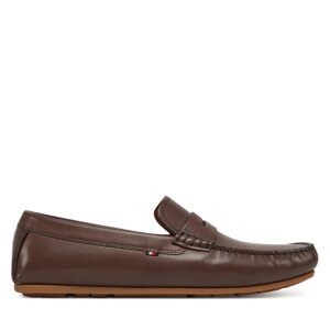Mokasinke Tommy Hilfiger Corpoarte Hilfiger Lth Driver FM0FM04810 Smeđa