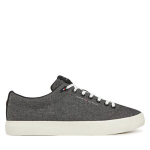 Tenisice Tommy Hilfiger Th Hi Vulc Low Core Chambray FM0FM05389 Siva