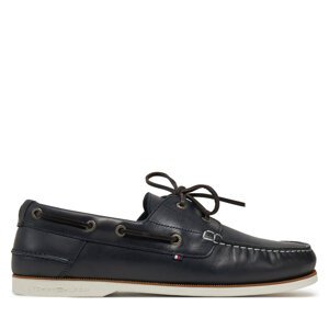 Cipele Tommy Hilfiger Th Boat Shoe Core Lth FM0FM05569 Tamnoplava