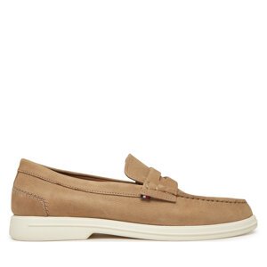 Mokasinke Tommy Hilfiger Nubuck P Loafer FM0FM05350 Bež