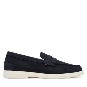 Mokasinke Tommy Hilfiger Nubuck P Loafer FM0FM05350 Tamnoplava