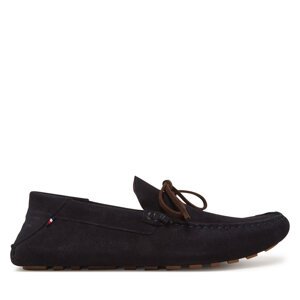 Mokasinke Tommy Hilfiger Hilfiger Folded Suede Driver FM0FM05385 Tamnoplava