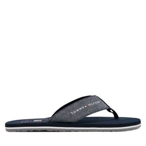 Japanke Tommy Hilfiger Chambray Beach Sandal FM0FM05570 Tamnoplava
