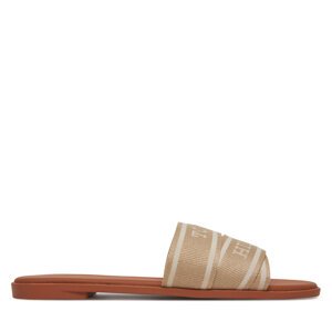 Natikače Tommy Hilfiger Webbing Mule FW0FW08421 Bež