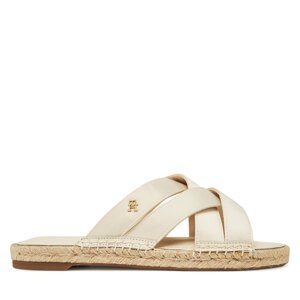 Espadrile Tommy Hilfiger Satin Espadrille Mule FW0FW08502 Bež