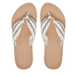 Japanke Tommy Hilfiger Th Chain Print Elevated Sandal FW0FW08519 Bijela