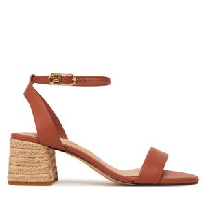 Espadrile Tommy Hilfiger Leather Ankle Strap Espad Sandal FW0FW08533 Smeđa
