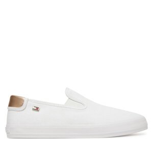 Tenisice Tommy Hilfiger Vulc Canvas Slip-On Sneaker FW0FW08645 Bijela