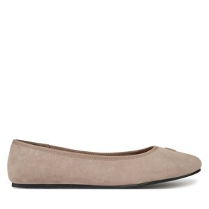 Balerinke Tommy Hilfiger Th Hardware Suede Ballerina FW0FW08655 Bež