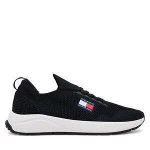 Tenisice Tommy Jeans Runner Kntitted EM0EM01555 Crna