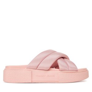 Natikače Tommy Jeans Tjw Flatform Sandal EN0EN02775 Ružičasta