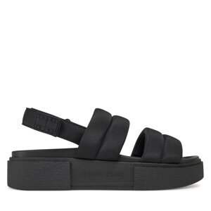 Sandale Tommy Jeans Tjw Flatform Sandal EN0EN02802 Crna