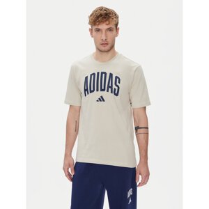 adidas T-shirt Collegiate Lineage Graphic JM6415 Bež Regular Fit