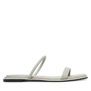 Natikače Calvin Klein Flat Sandal Squared 2-Bar Lth HW0HW02532 Bež