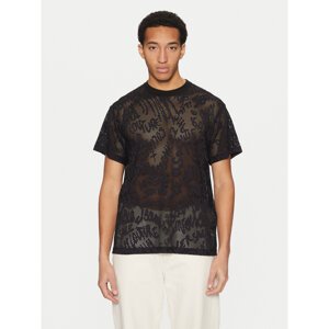 Versace Jeans Couture T-shirt 78GAH6R0 Crna Regular Fit