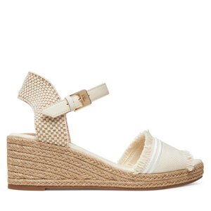 Espadrile Tommy Hilfiger Fringe Canvas Medium Wedge FW0FW08879 Bež