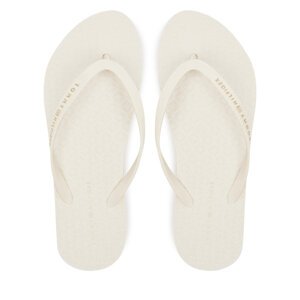 Japanke Tommy Hilfiger Hilfiger Strap Beach Sandal FW0FW08736 Écru