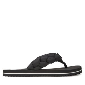 Japanke Tommy Jeans Braided Thong Beach Sandal EN0EN02877 Crna