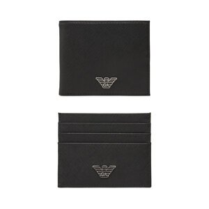 Set novčanika i futrole za kartice Emporio Armani Y4R237 Y138E Crna