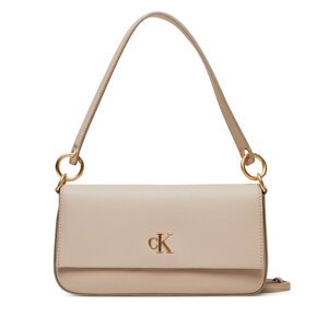 Torbica Calvin Klein Minimal Monogram Shoulder Pouch LV04K3161G Écru