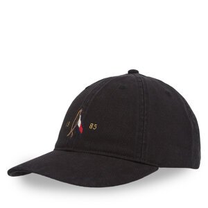 Šilterica Tommy Hilfiger Seasonal Flag Wash 6 Panel Cap AM0AM13348 Crna