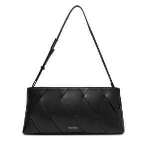Torbica Calvin Klein Ck Woven Elongated Shoulder Bag K60K612992 Crna