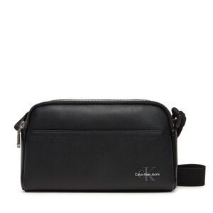 Crossover torbica Calvin Klein Jeans Mono Logo Camera Bag 22 LV04G3015G Crna
