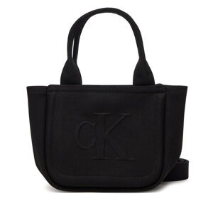 Torbica Calvin Klein Jeans Summer Canvas Mini Tote LV04K3160G Crna