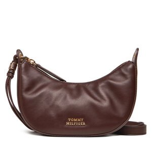 Torbica Tommy Hilfiger Moon Leather Mini Crossover AW0AW17466 Smeđa