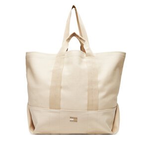 Torbica Tommy Jeans Tjw Tote Edition Canvas AW0AW17542 Bež