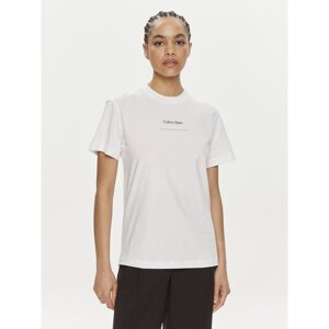 Calvin Klein T-shirt Multi Logo K20K207215 Bijela Regular Fit
