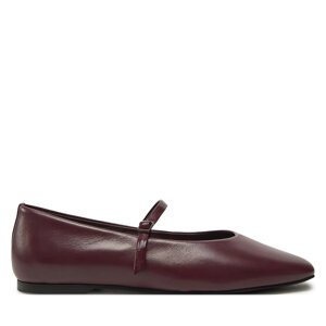 Balerinke Calvin Klein Mary Jane Ballerina - Lth HW0HW02307 Tamnocrvena