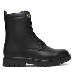 Planinarske cipele Tommy Hilfiger Lace-Up Bootie T3A5-34012-1355 D Crna