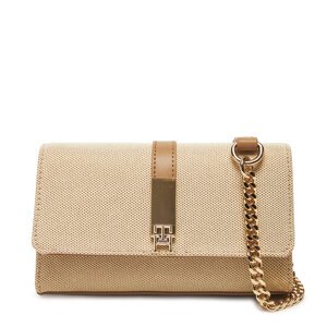 Torbica Tommy Hilfiger Th Heritage Mini Crossver Canvas AW0AW17621 Bež